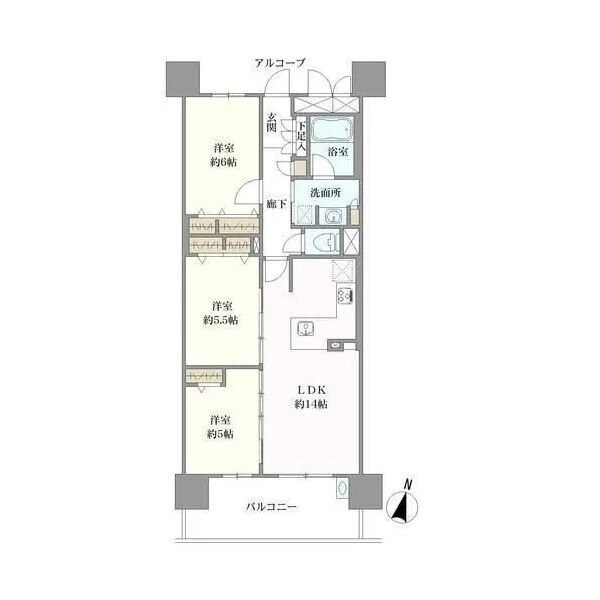 プレサンスロジェ堀田駅前 間取り図