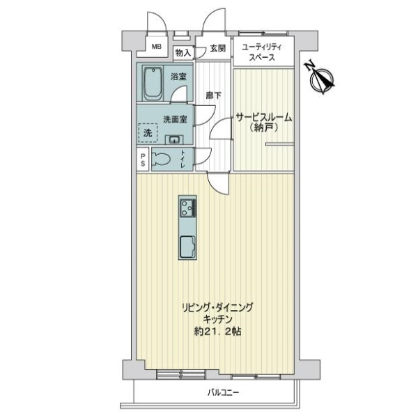 鷺沼さくら公園スカイマンション 間取図