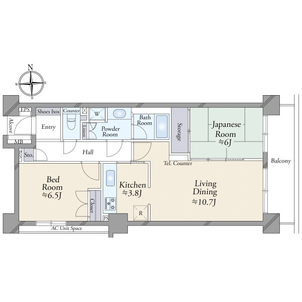 府中パーク・ホームズ 間取図