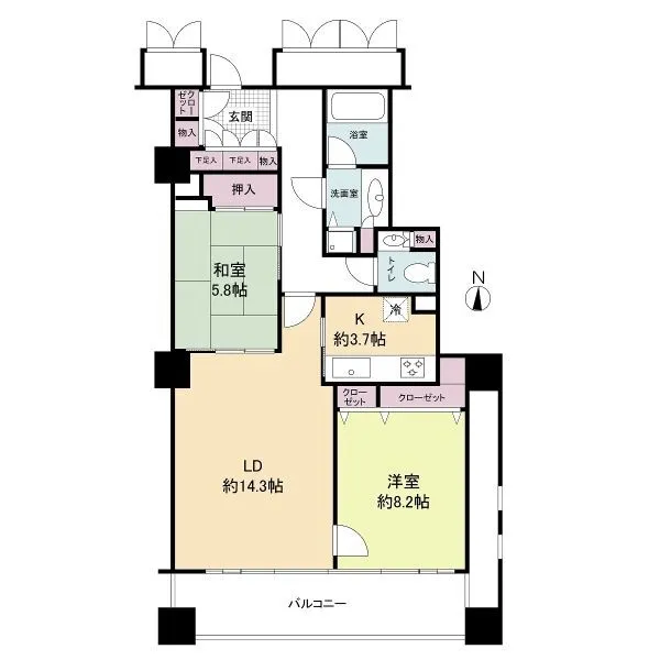 ＯＡＰレジデンスタワー東館 間取図