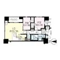 プレミスト堺筋本町ラディーナ 間取り図