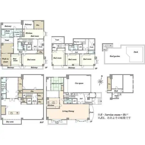 渋谷区西原３丁目 間取図