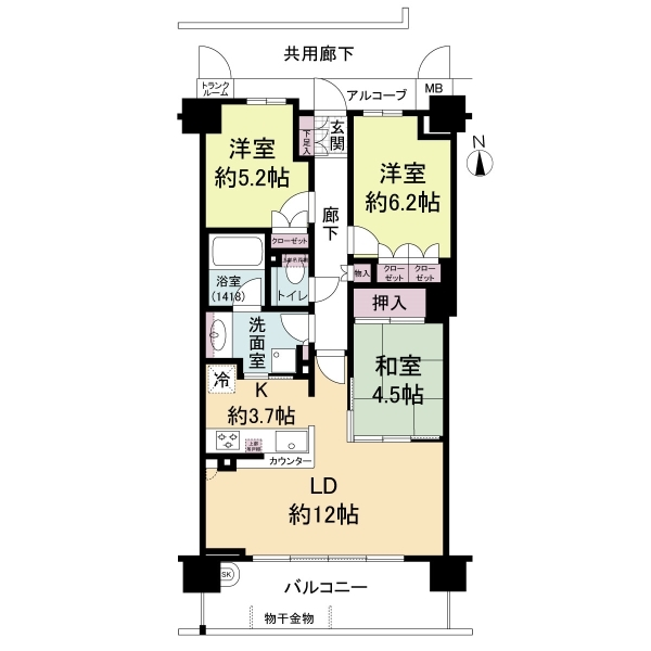 ウェリス鶴見緑地 間取図