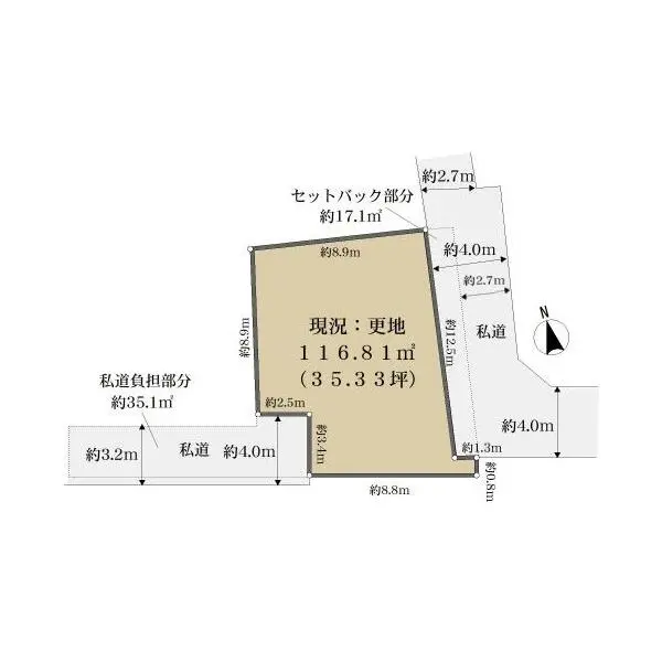 目黒区上目黒３丁目 間取図
