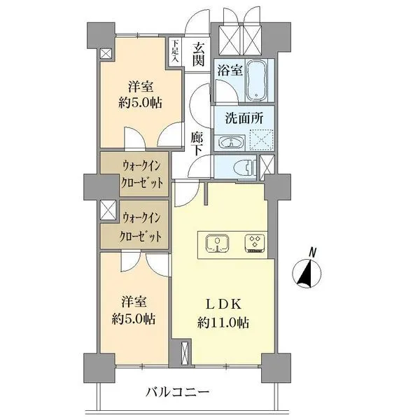 マートルコート恵比寿2000 間取図