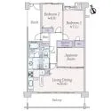 ライオンズヒルズ横濱寺尾 間取図