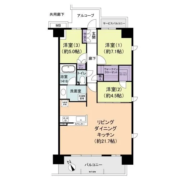 リビオ堺ステーションフロント 間取図