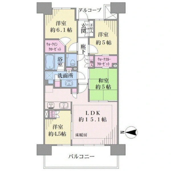 ヴィーガーデン　ザ・レジデンス 間取図