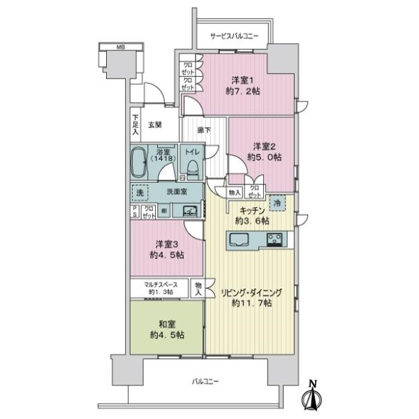 ブリージアテラス淵野辺 間取図