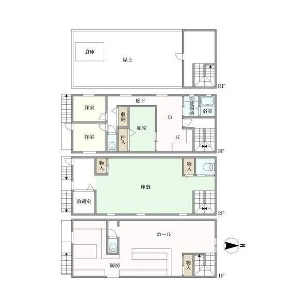 大阪府東大阪市花園本町1丁目 間取り図