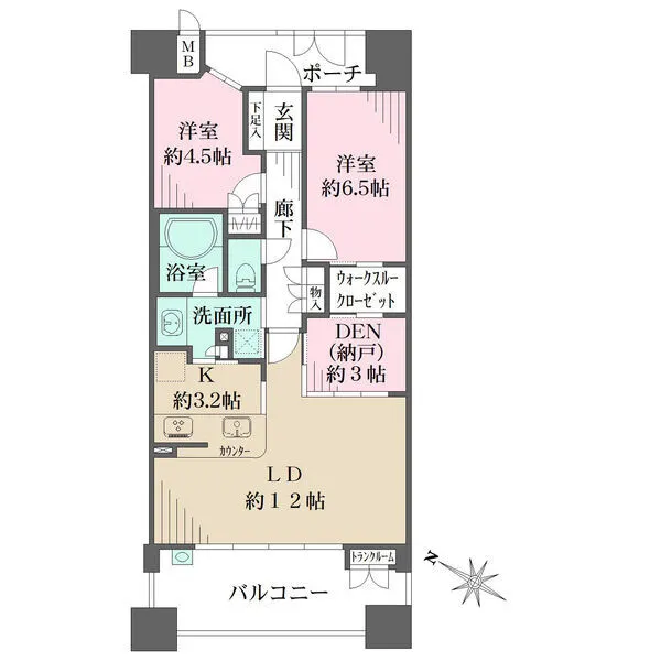 千里中央アインス 間取図