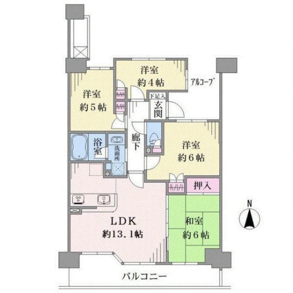 デイパーク横濱綱島 間取図