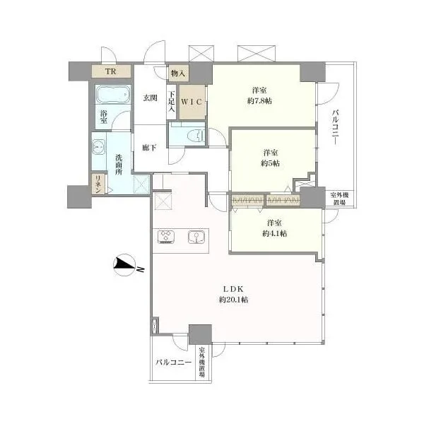 ＴＨＥ　ＫＯＳＵＧＩ　ＴＯＷＥＲ 間取り図