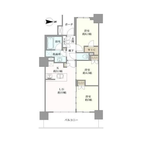 シティタワー金町 間取図