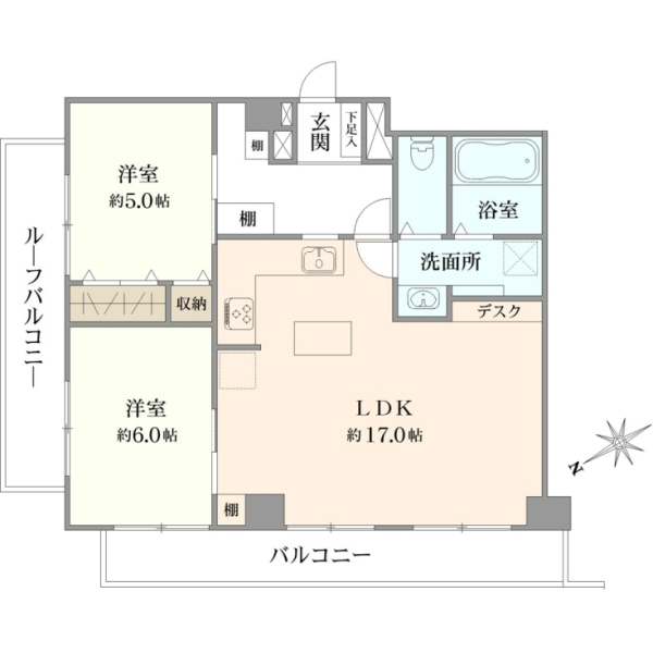 ヴィルズ大森町 間取図