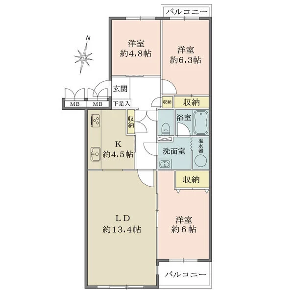 津田沼パークハウス 間取図