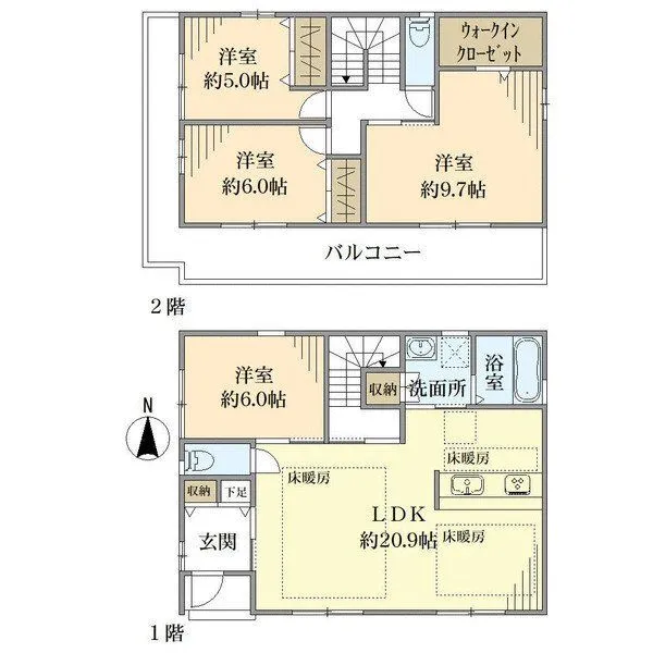 大阪市西成区南開2丁目 間取図