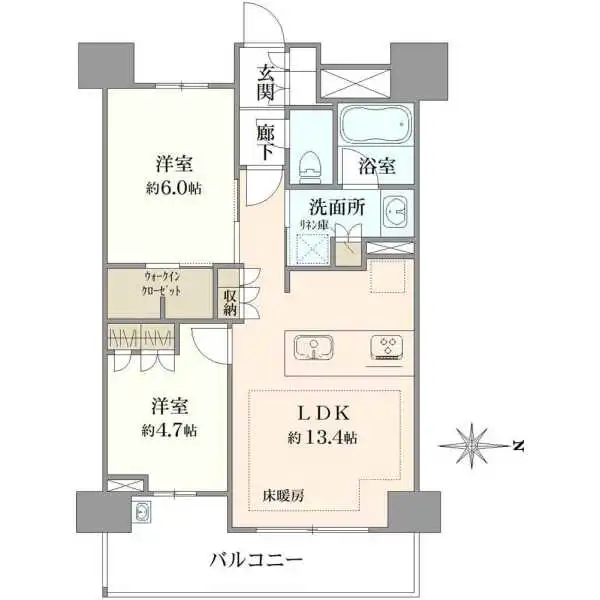 ガーラ・レジデンス府中宮西町 間取図