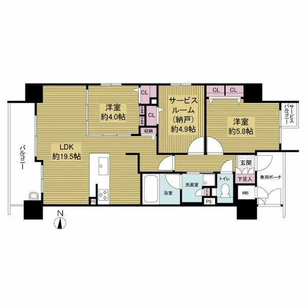 ウイズなんば 間取図