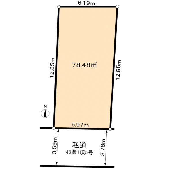 大田区西馬込２丁目 区画図