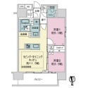 クリオレジダンス八王子ザ・マークス 間取図