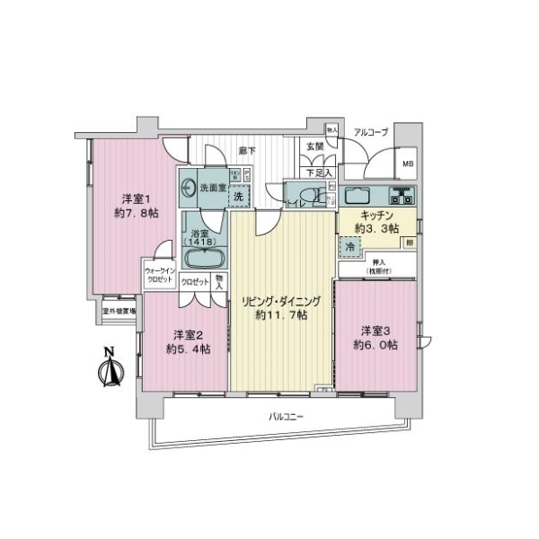 グローリオ本所 間取図