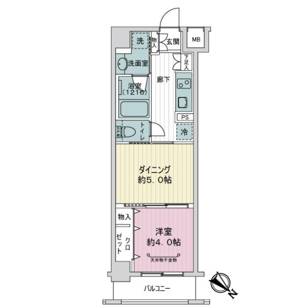日神デュオステージ押上 間取図