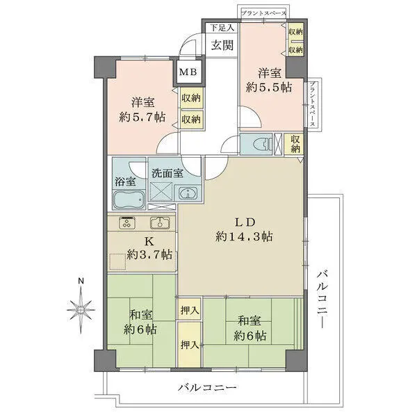藤和府中コープ 間取図