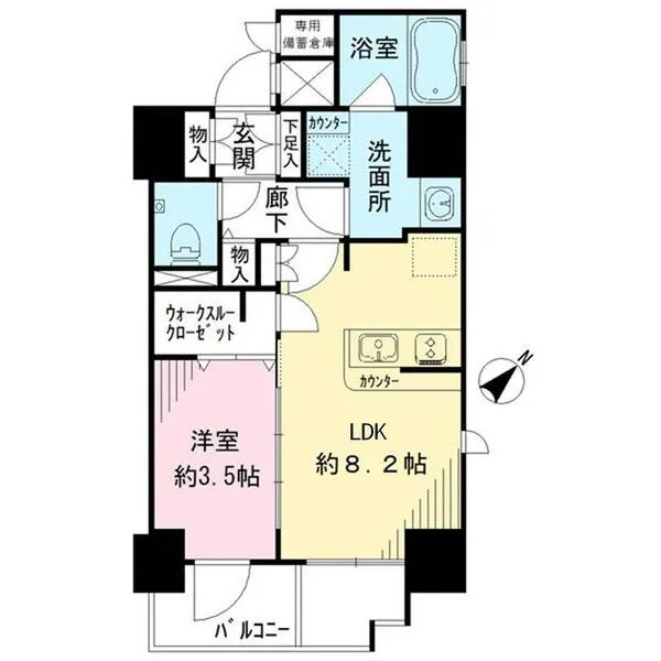 エステムコート神戸元町通II　THE　SALON 間取図