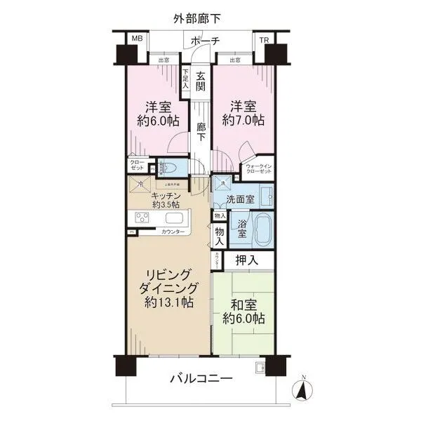 鎌倉植木ヒルステージ 間取図