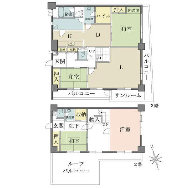 サンタウン立花 間取図