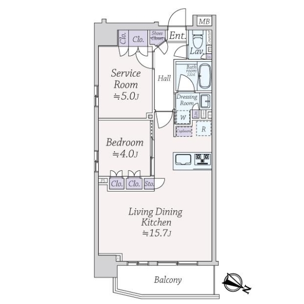 セルアージュ相模大野ミュール 間取図