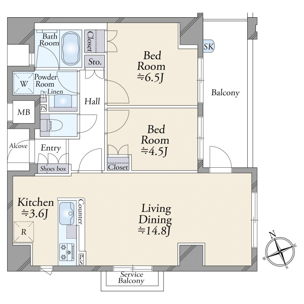 クレヴィア京都　山科 間取図