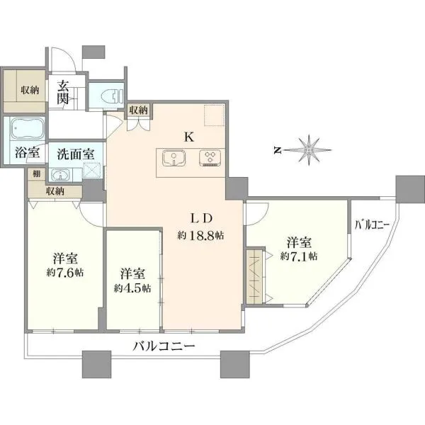 西戸山タワーホウムズセントラルタワー 間取図