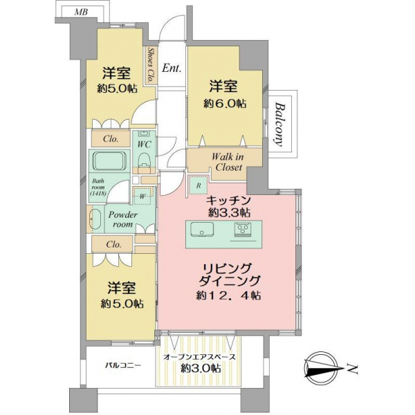 ヴェレーナグラン湘南藤沢 間取図