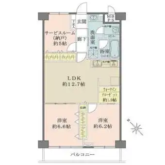 各居室5帖以上の間取りです。