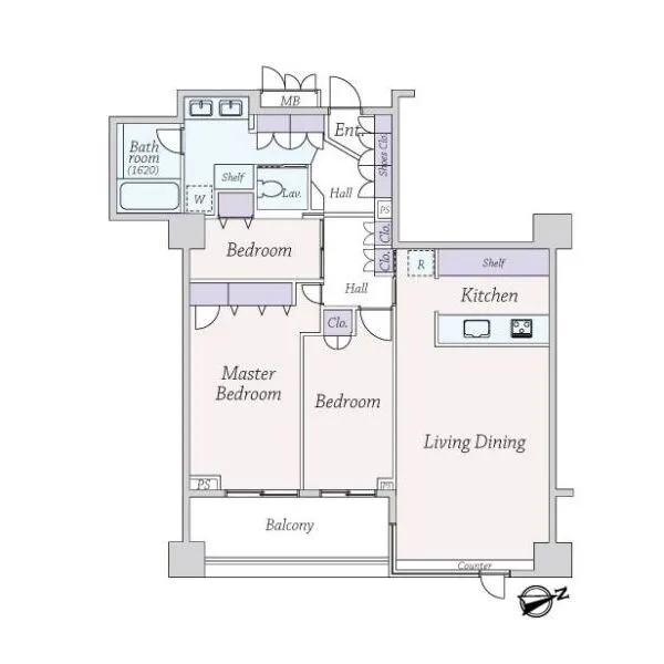 パークコート麻布鳥居坂 間取図