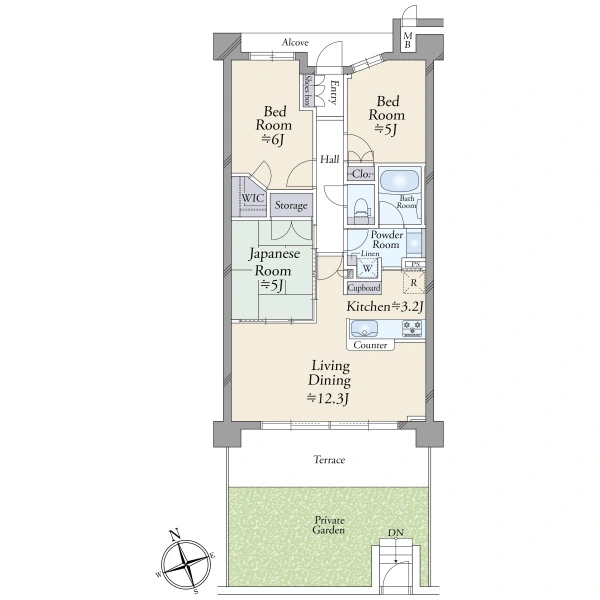 ヒルズステージ船橋夏見 間取図