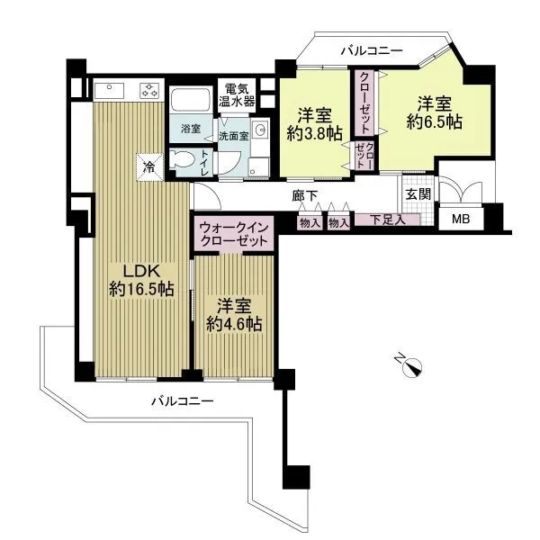 西宮門戸パークハイツ 間取図