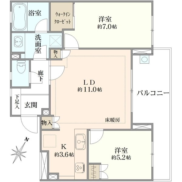 プラウド代々木初台 間取図