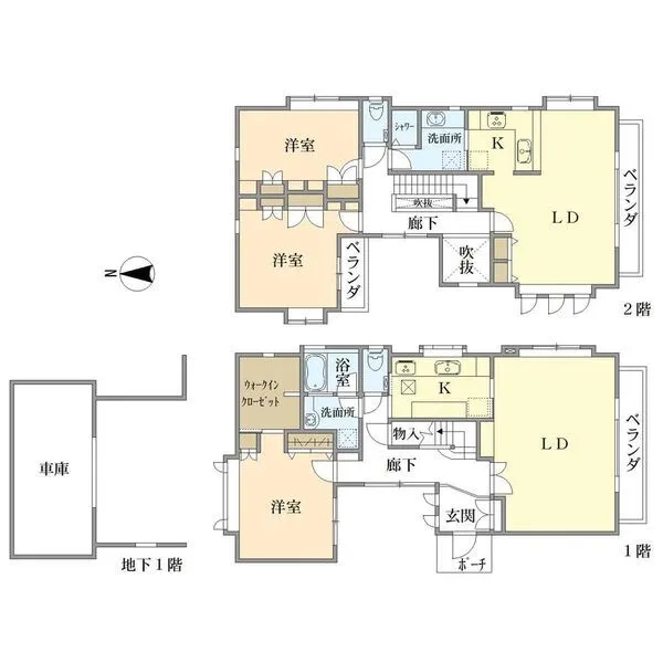 大田区久が原１丁目 間取図
