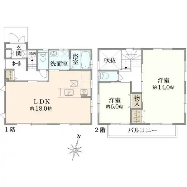 大和市南林間6丁目 間取図