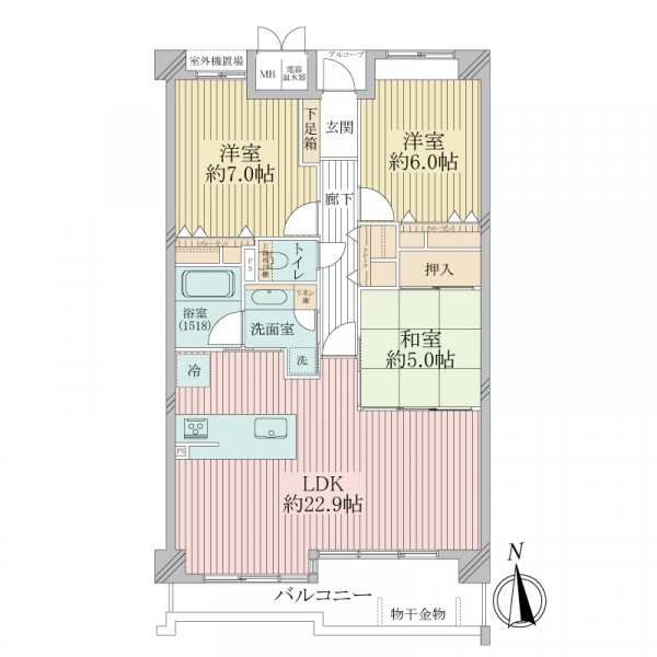 ユニーブル御影山手 間取図