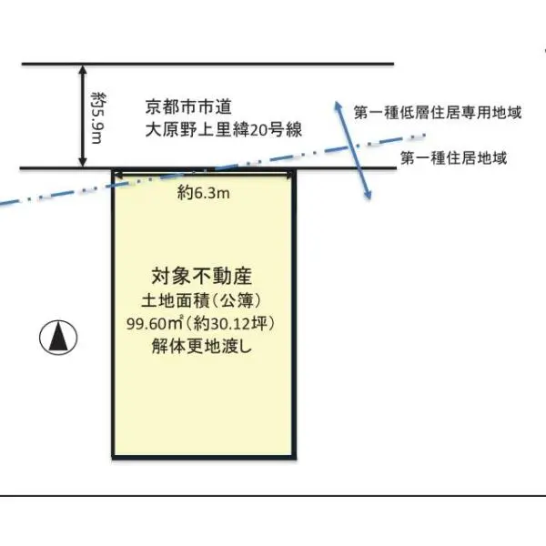 京都市西京区大原野上里鳥見町 間取図