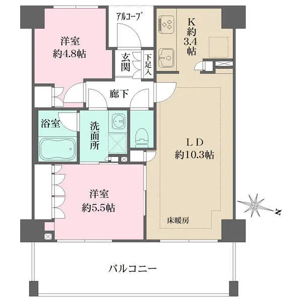 アイコンチェルト葛飾青砥 間取図