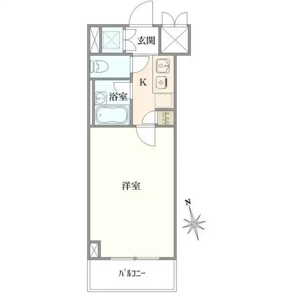 ルーブル高田馬場弐番館 間取図