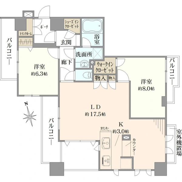 グランシティビューステージ 間取図