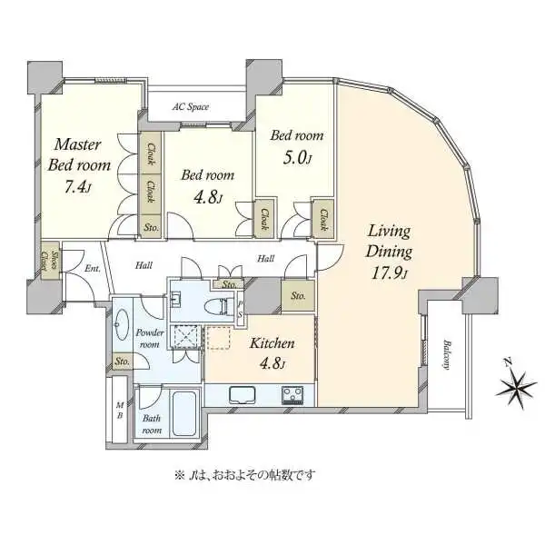 西早稲田パークタワー 間取図