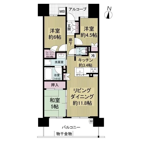 ザ・パークハウス新大阪 間取図