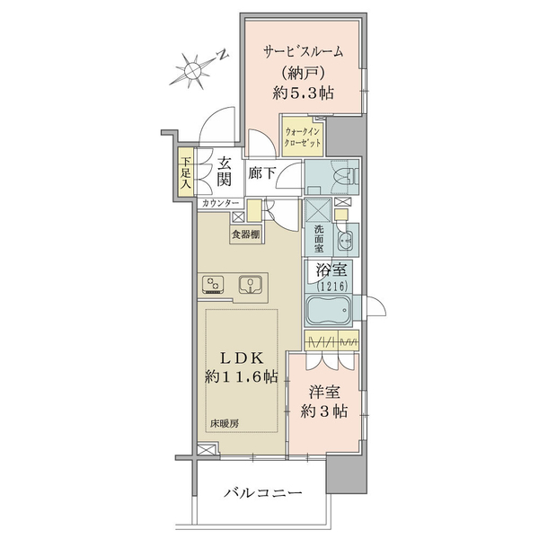 クリオラベルヴィ松戸 間取図